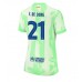 Maillot de foot Barcelona Frenkie de Jong #21 Troisième vêtements Femmes 2024-25 Manches Courtes